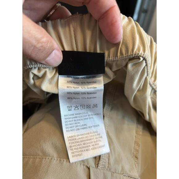 Pudolla Athletic Men’s Shorts XL Tan Beige Khaki Quick Dry Lightweight Cargo - Picture 3 of 7